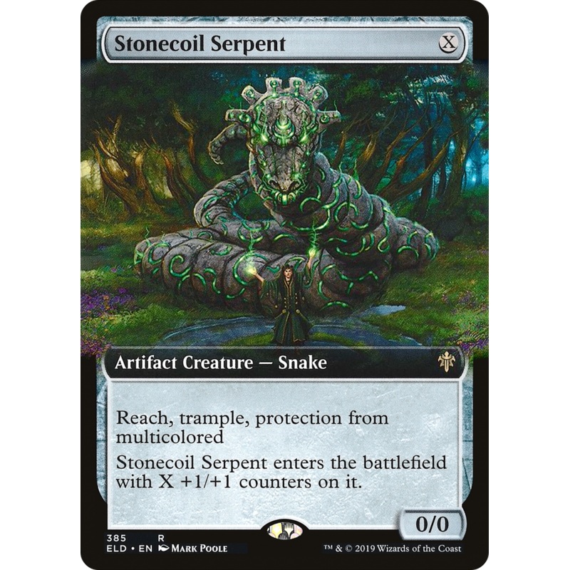 Stonecoil Serpent (ELD-385) - Throne of Eldraine: (Extended Art)