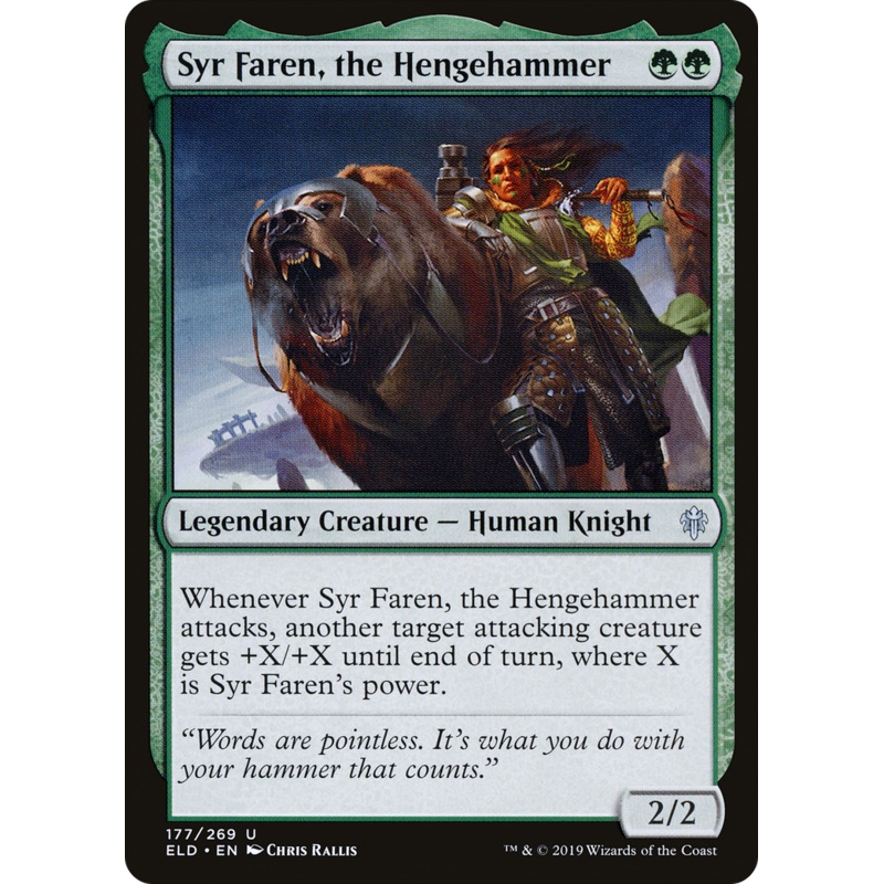 Syr Faren, the Hengehammer (ELD-177) - Throne of Eldraine Foil