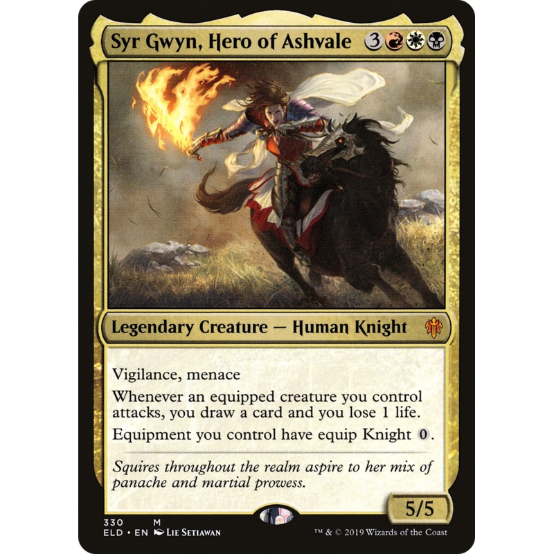 Syr Gwyn, Hero of Ashvale (ELD-330) - Throne of Eldraine Foil