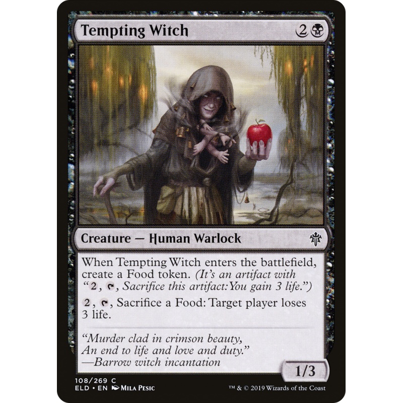 Tempting Witch (ELD-108) - Throne of Eldraine Foil