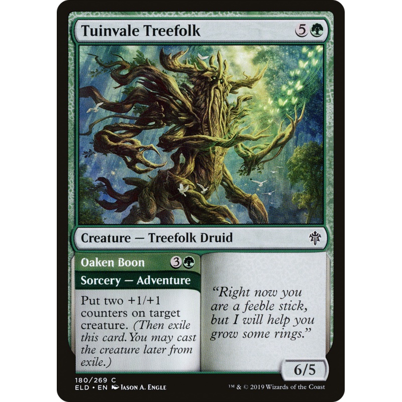 Tuinvale Treefolk // Oaken Boon (ELD-180) - Throne of Eldraine Foil