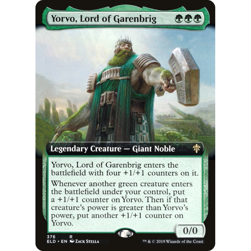 Yorvo, Lord of Garenbrig (ELD-376) - Throne of Eldraine: (Extended Art) Foil