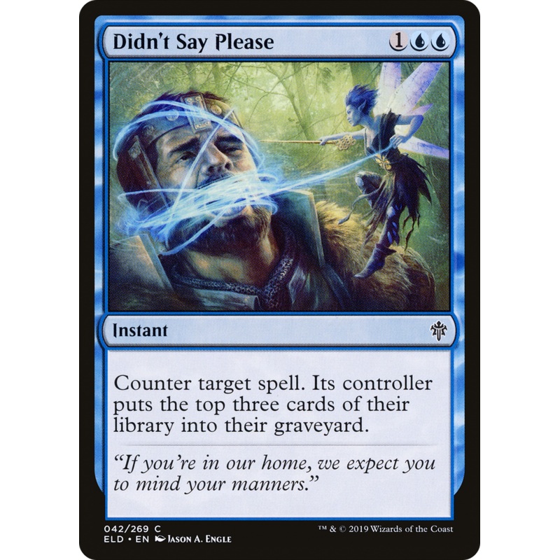 Didn't Say Please (ELD-042) - Throne of Eldraine Foil