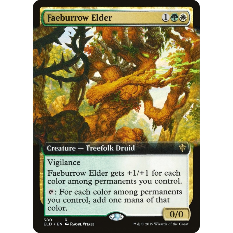 Faeburrow Elder (ELD-380) - Throne of Eldraine: (Extended Art)