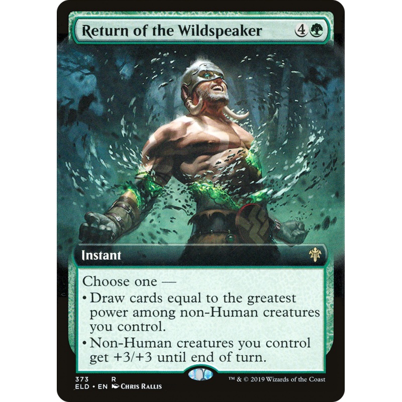 Return of the Wildspeaker (ELD-373) - Throne of Eldraine: (Extended Art) Foil