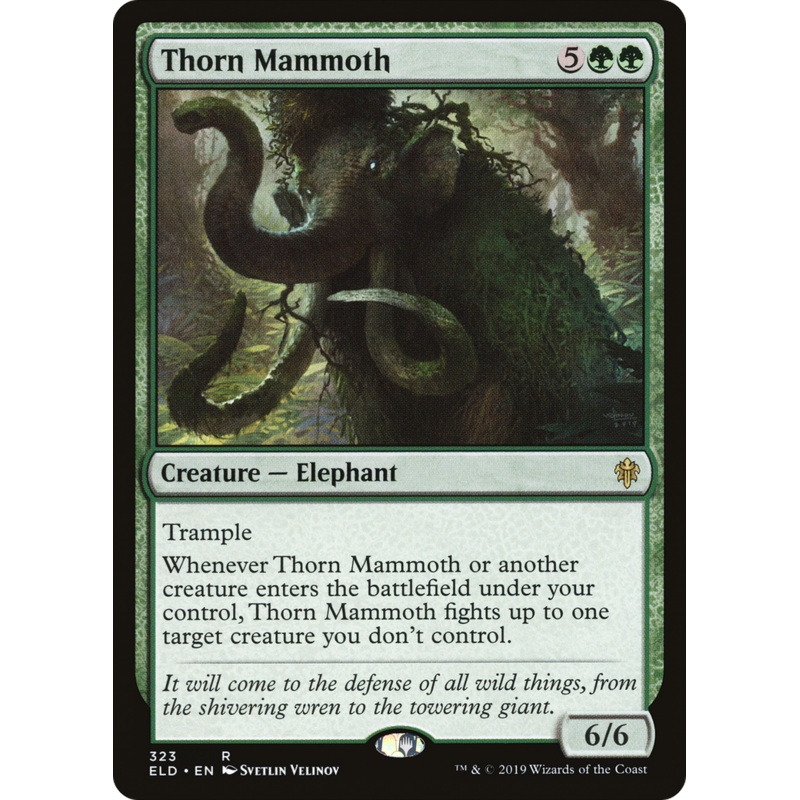 Thorn Mammoth (ELD-323) - Throne of Eldraine
