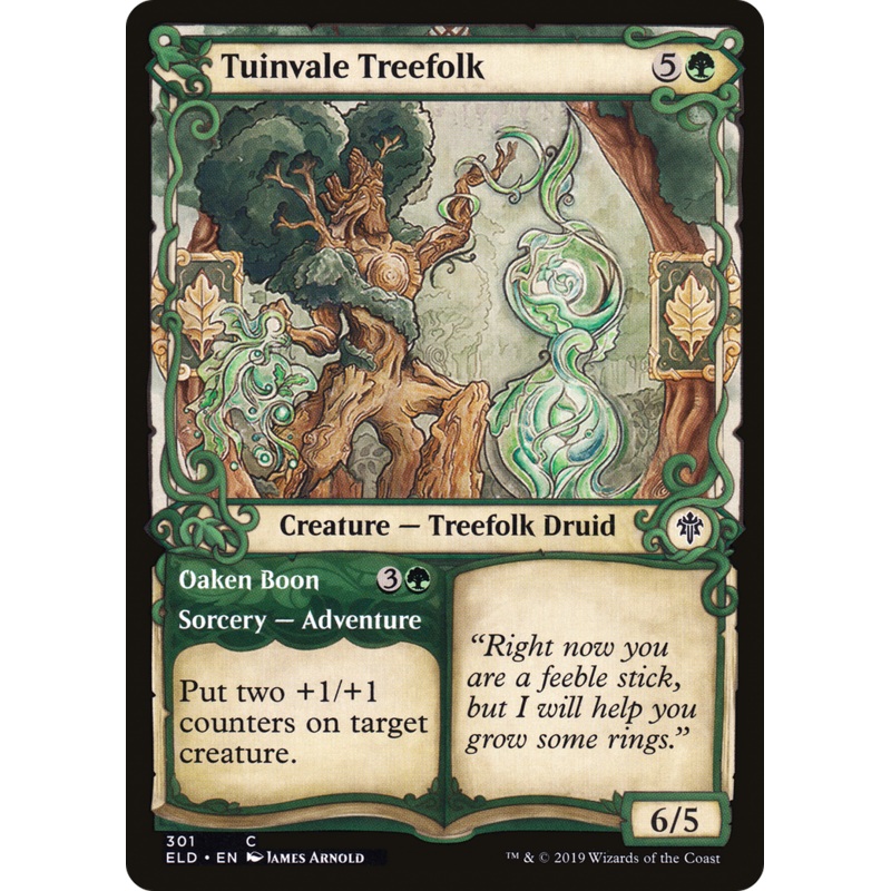 Tuinvale Treefolk // Oaken Boon (ELD-301) - Throne of Eldraine: (Showcase)