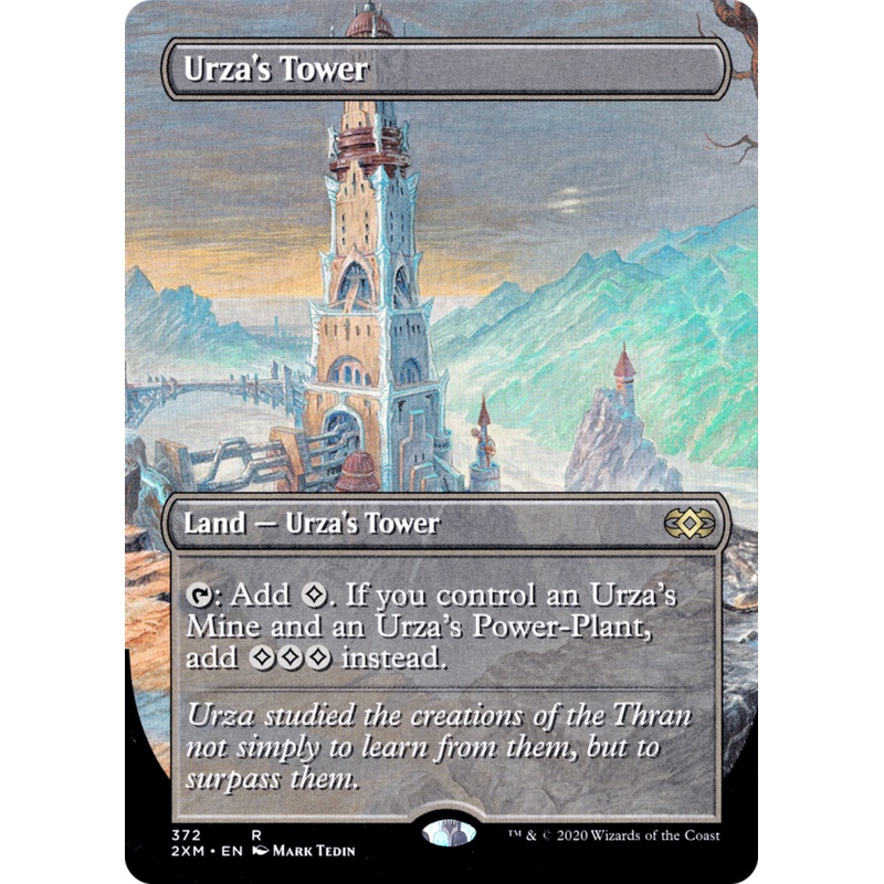 Urza's Tower (2XM-372) - Double Masters (Borderless) Foil