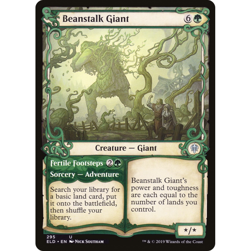 Beanstalk Giant // Fertile Footsteps (ELD-295) - Throne of Eldraine: (Showcase)