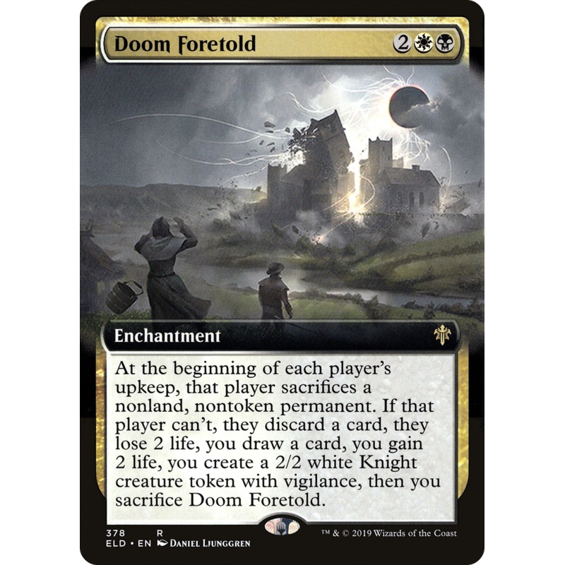 Doom Foretold (ELD-378) - Throne of Eldraine: (Extended Art) Foil