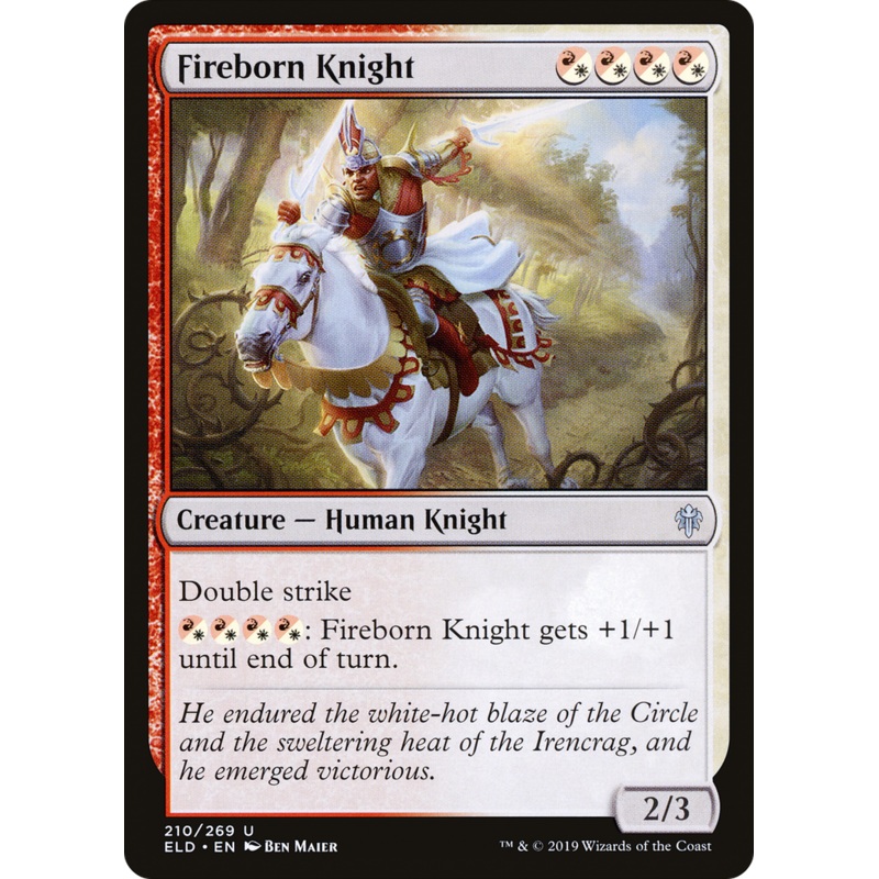 Fireborn Knight (ELD-210) - Throne of Eldraine Foil