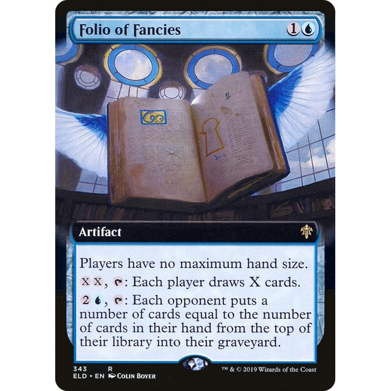 Folio of Fancies (ELD-343) - Throne of Eldraine: (Extended Art) Foil