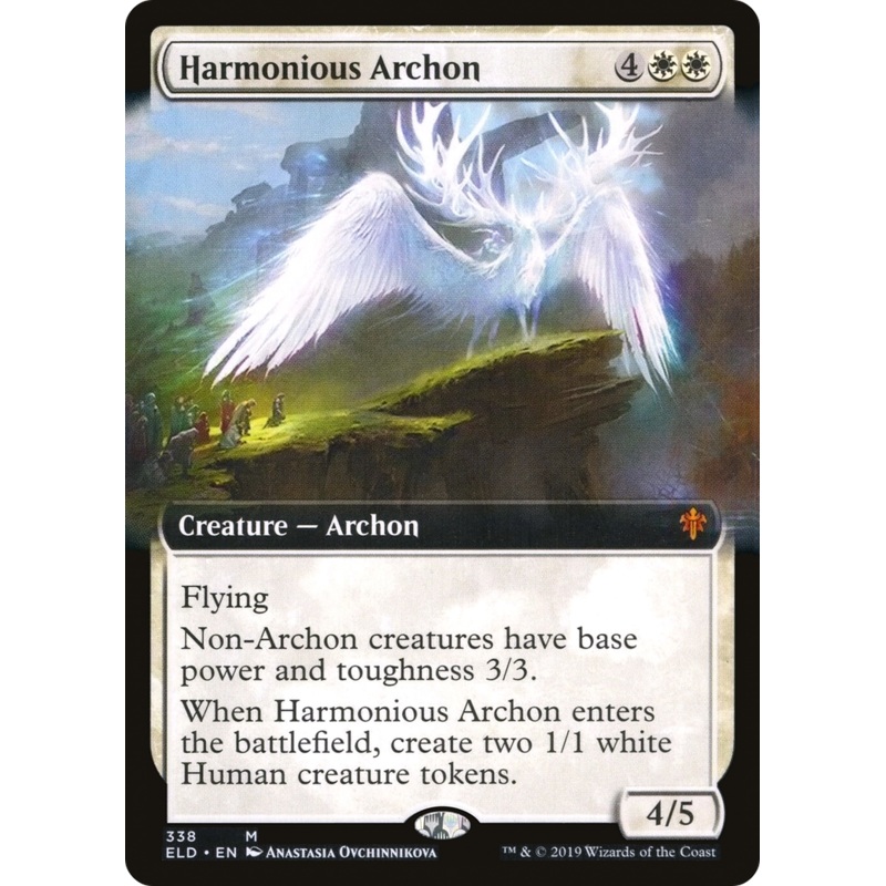 Harmonious Archon (ELD-338) - Throne of Eldraine: (Extended Art) Foil