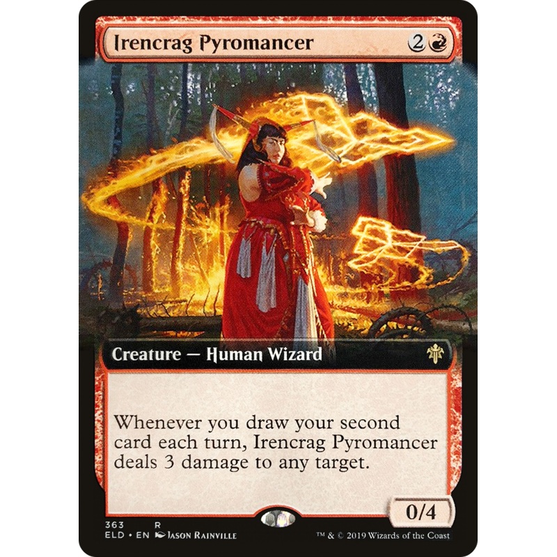 Irencrag Pyromancer (ELD-363) - Throne of Eldraine: (Extended Art) Foil