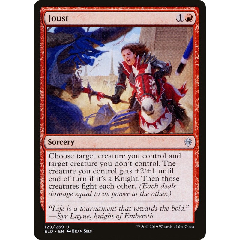 Joust (ELD-129) - Throne of Eldraine Foil