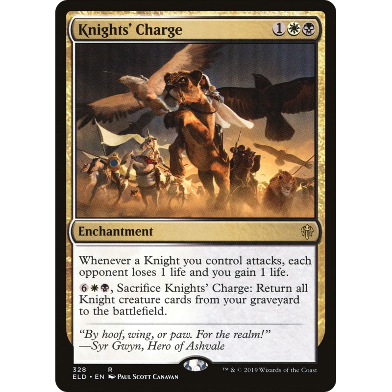 Knights' Charge (ELD-328) - Throne of Eldraine