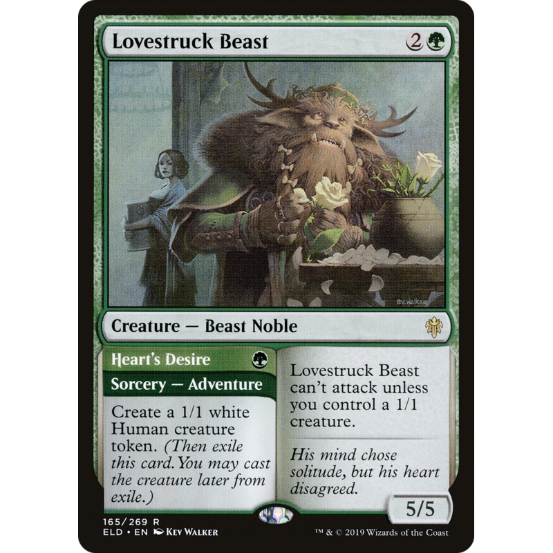 Lovestruck Beast // Heart's Desire (ELD-165) - Throne of Eldraine