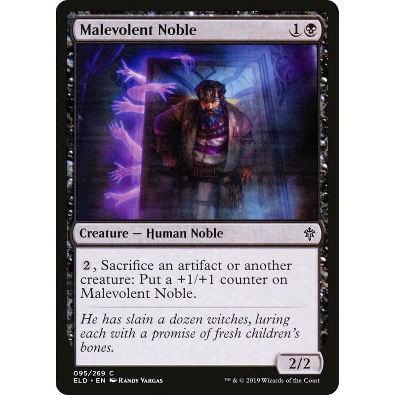 Malevolent Noble (ELD-095) - Throne of Eldraine Foil