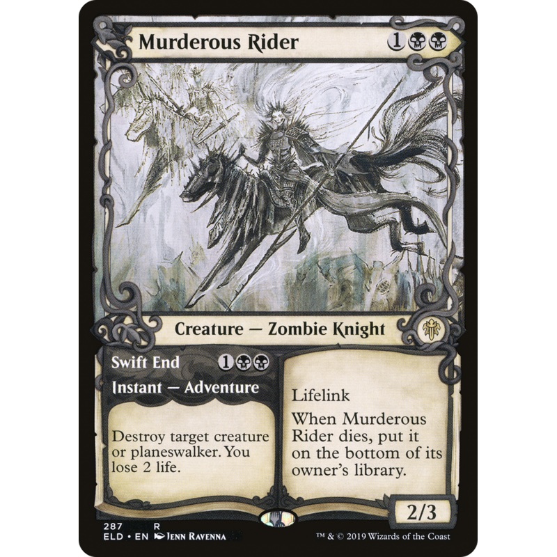 Murderous Rider // Swift End (ELD-287) - Throne of Eldraine: (Showcase)