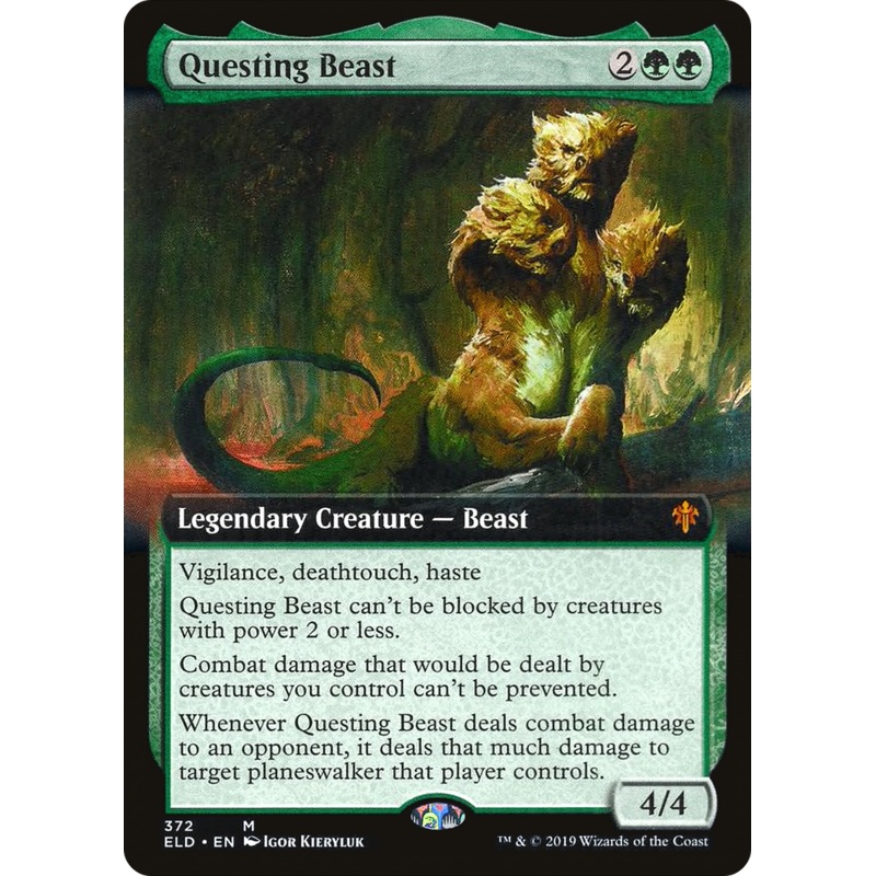 Questing Beast (ELD-372) - Throne of Eldraine: (Extended Art) Foil