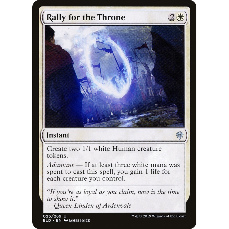 Rally for the Throne (ELD-025) - Throne of Eldraine Foil