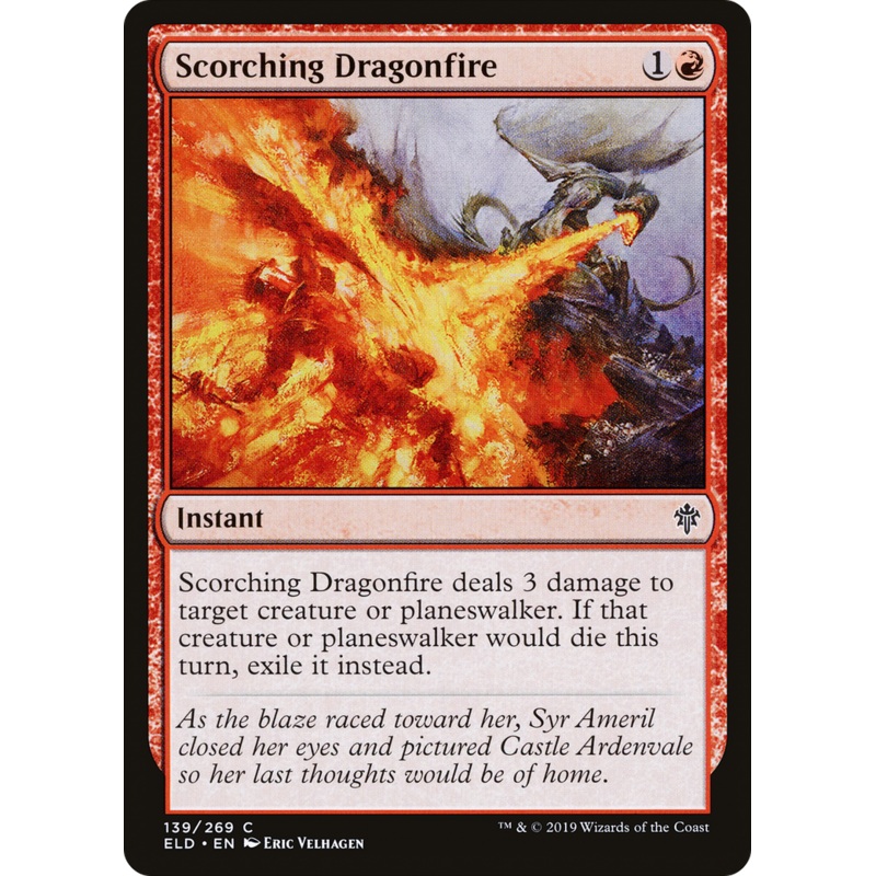 Scorching Dragonfire (ELD-139) - Throne of Eldraine