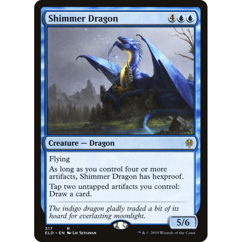 Shimmer Dragon (ELD-317) - Throne of Eldraine