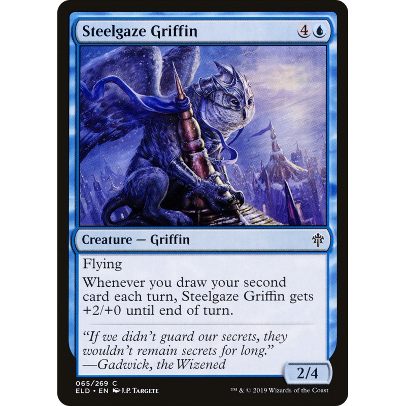 Steelgaze Griffin (ELD-065) - Throne of Eldraine Foil