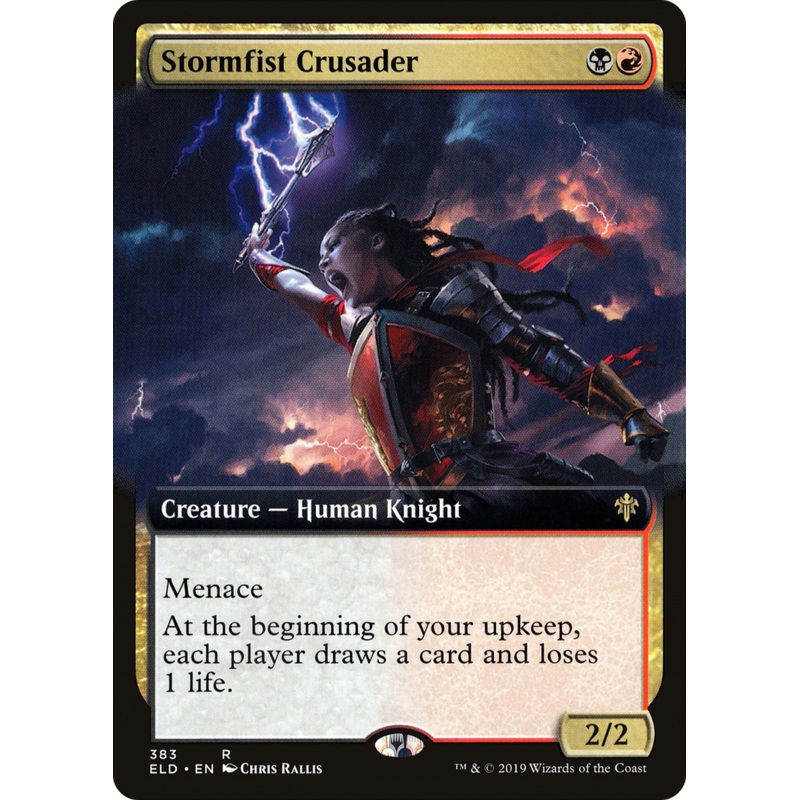 Stormfist Crusader (ELD-383) - Throne of Eldraine: (Extended Art)