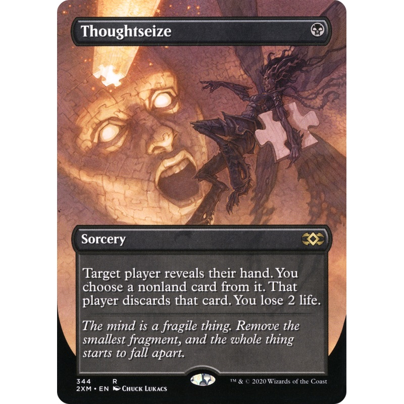 Thoughtseize (2XM-344) - Double Masters (Borderless) Foil