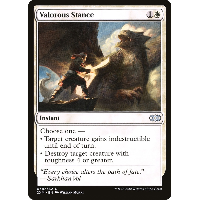 Valorous Stance (2XM-038) - Double Masters Foil