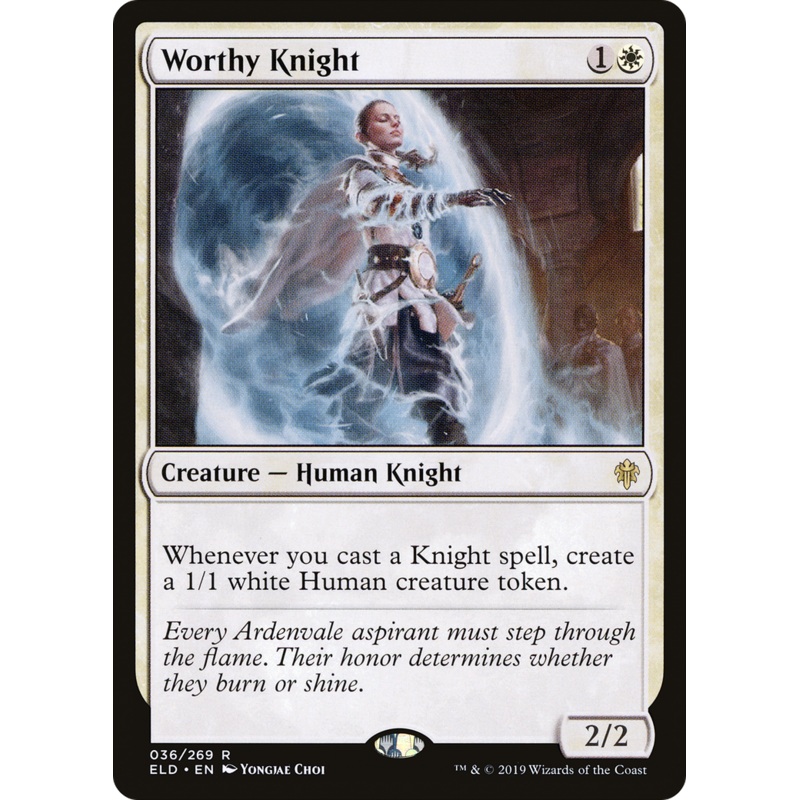 Worthy Knight (ELD-036) - Throne of Eldraine Foil