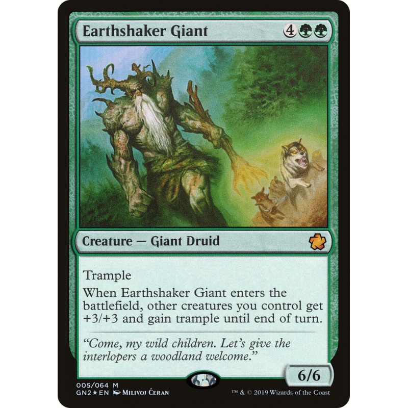Earthshaker Giant (GN2-005) - Game Night 2019 Foil