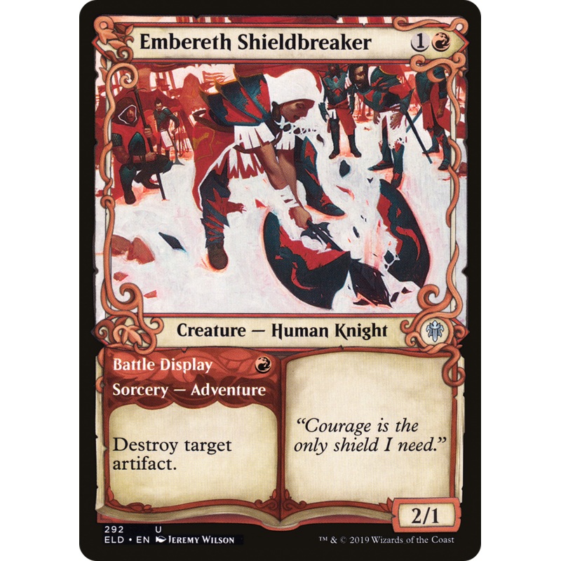 Embereth Shieldbreaker // Battle Display (ELD-292) - Throne of Eldraine: (Showcase) Foil