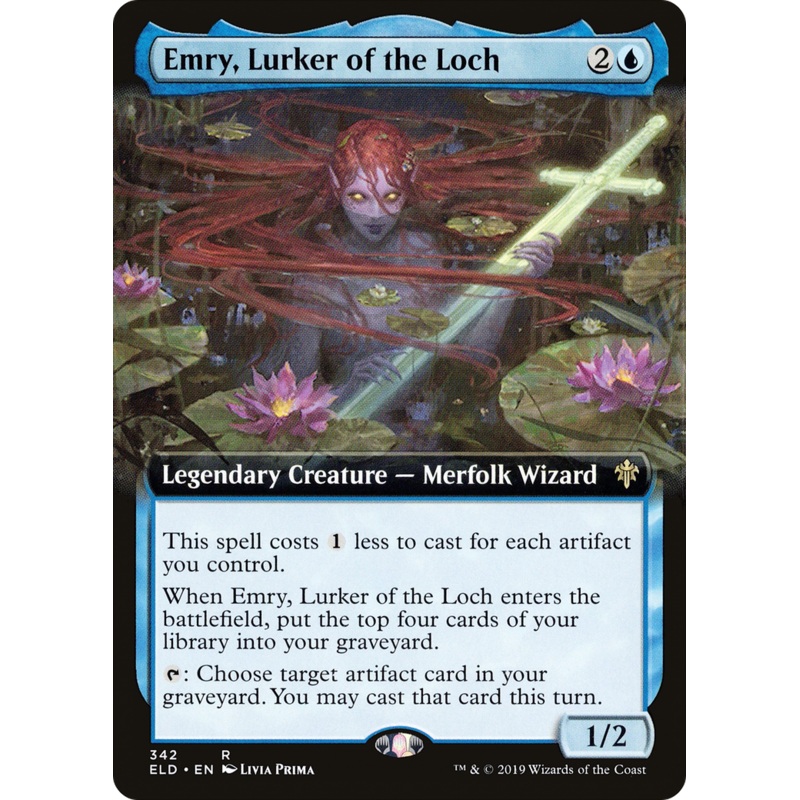 Emry, Lurker of the Loch (ELD-342) - Throne of Eldraine: (Extended Art)