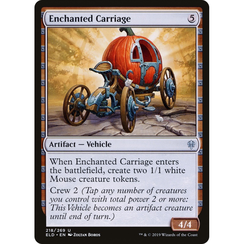 Enchanted Carriage (ELD-218) - Throne of Eldraine Foil