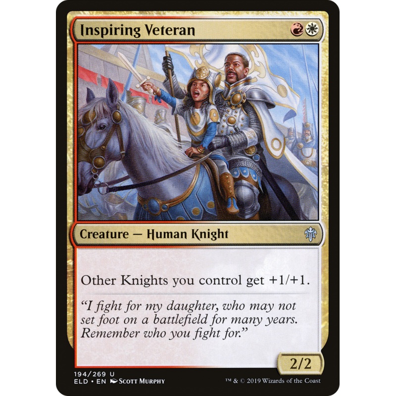 Inspiring Veteran (ELD-194) - Throne of Eldraine Foil