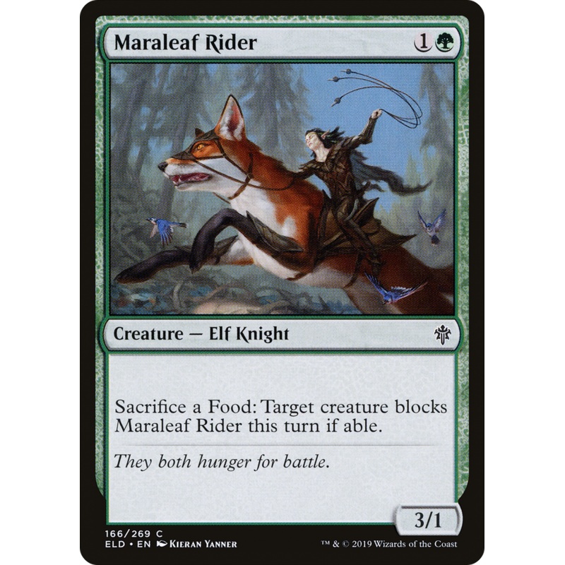 Maraleaf Rider (ELD-166) - Throne of Eldraine