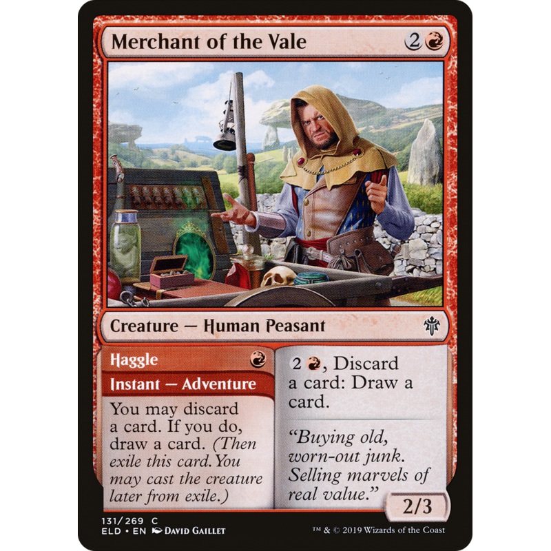 Merchant of the Vale // Haggle (ELD-131) - Throne of Eldraine