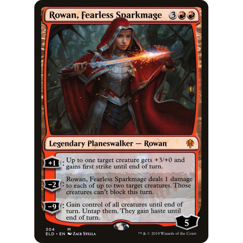 Rowan, Fearless Sparkmage (ELD-304) - Throne of Eldraine