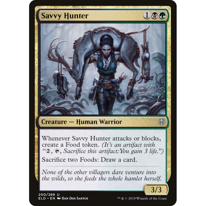 Savvy Hunter (ELD-200) - Throne of Eldraine Foil