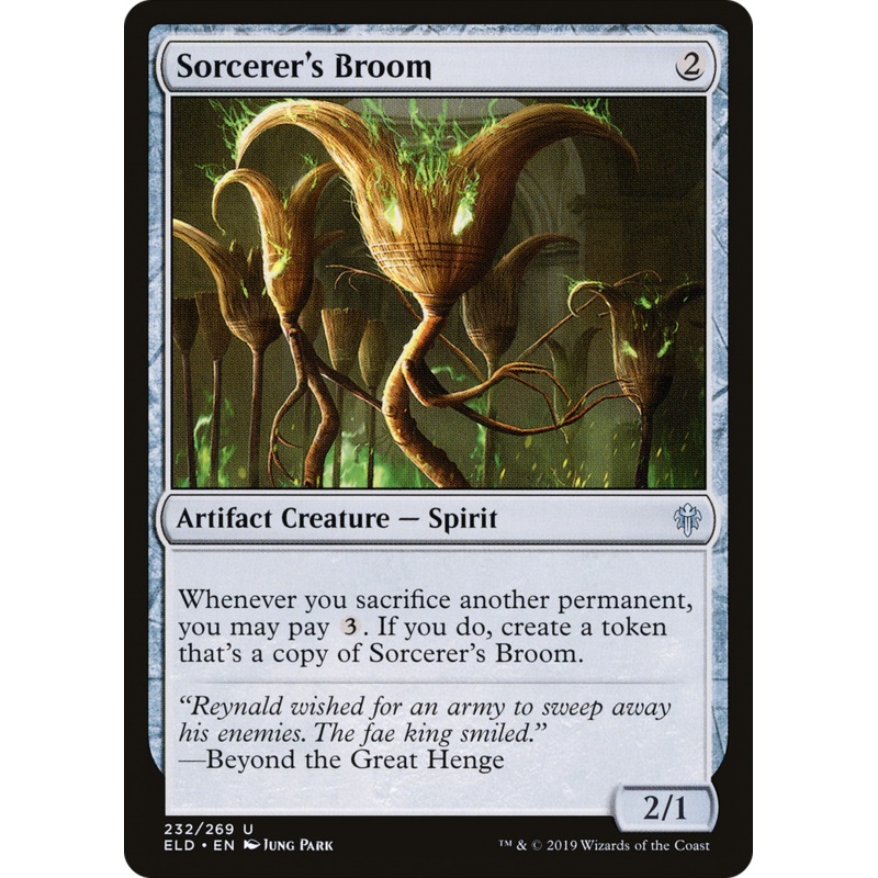 Sorcerer's Broom (ELD-232) - Throne of Eldraine