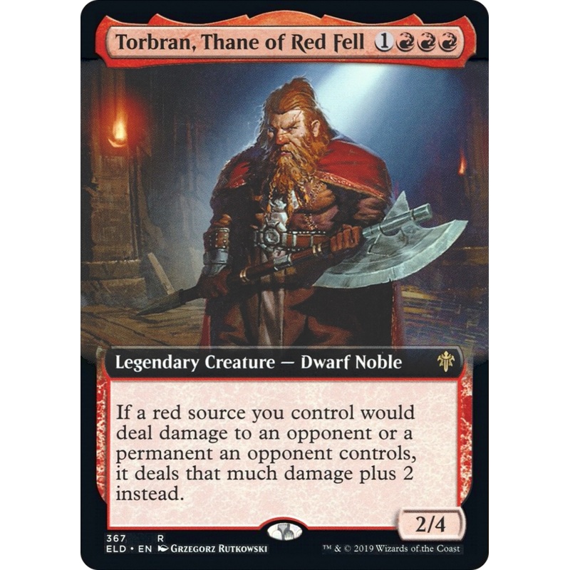 Torbran, Thane of Red Fell (ELD-367) - Throne of Eldraine: (Extended Art) Foil