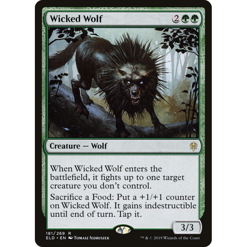 Wicked Wolf (ELD-181) - Throne of Eldraine Foil