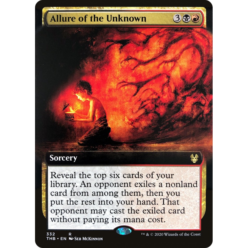 Allure of the Unknown (THB-332) - Theros Beyond Death: (Extended Art) Foil
