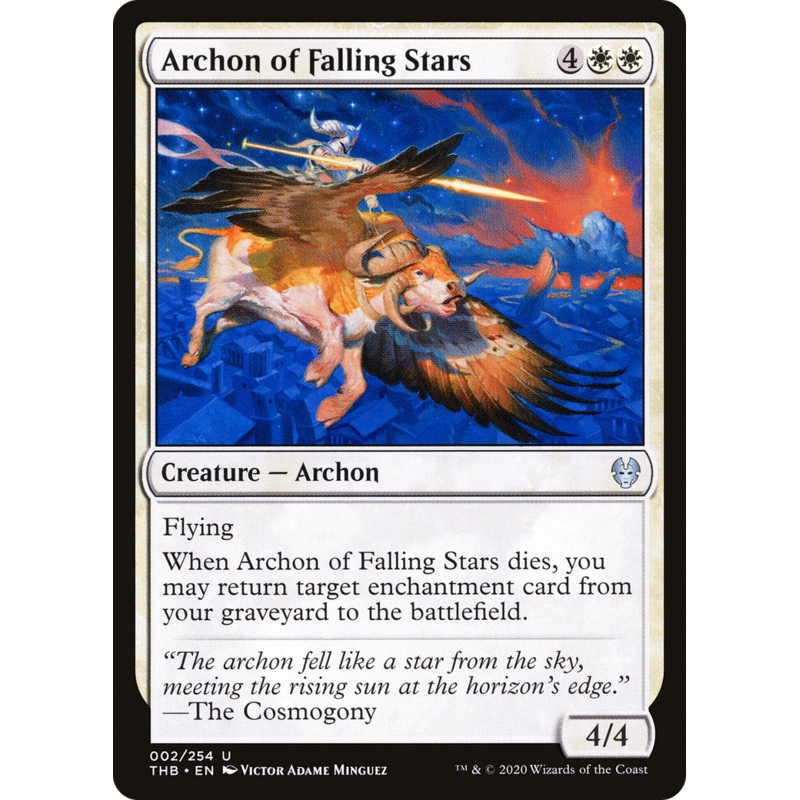 Archon of Falling Stars (THB-002) - Theros Beyond Death Foil