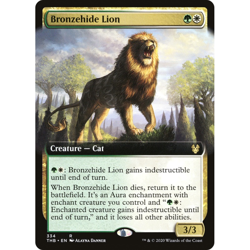 Bronzehide Lion (THB-334) - Theros Beyond Death: (Extended Art)