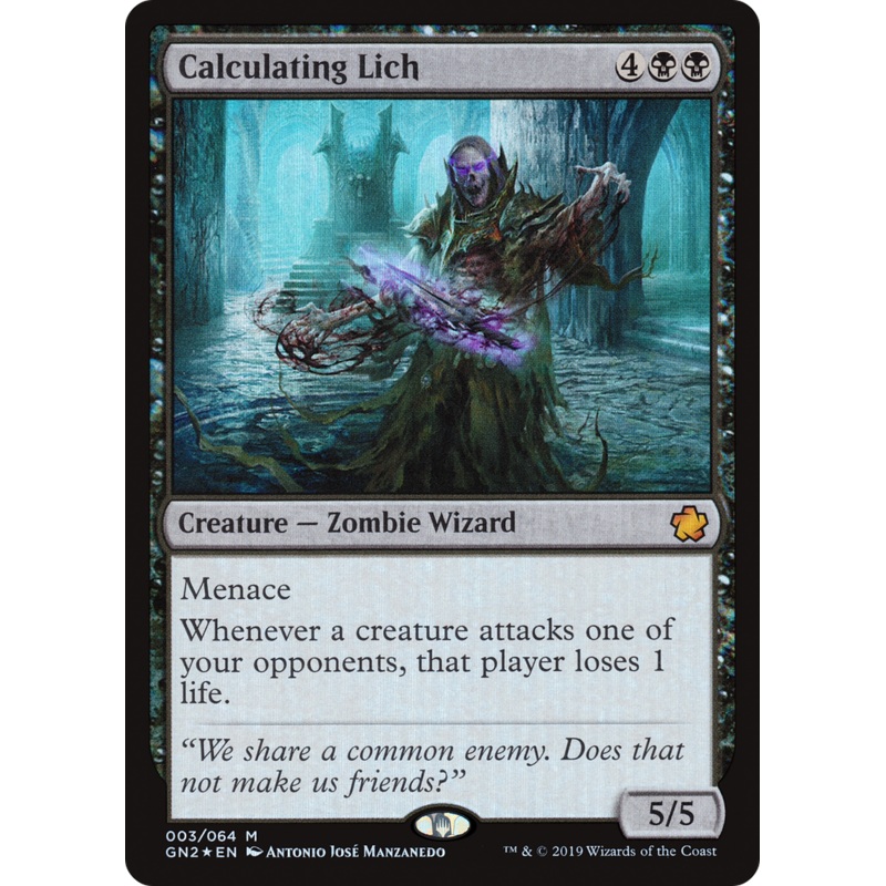 Calculating Lich (GN2-003) - Game Night 2019 Foil