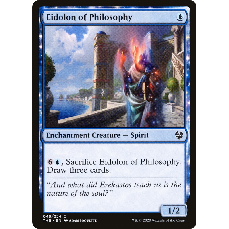 Eidolon of Philosophy (THB-048) - Theros Beyond Death: (enchantment) Foil