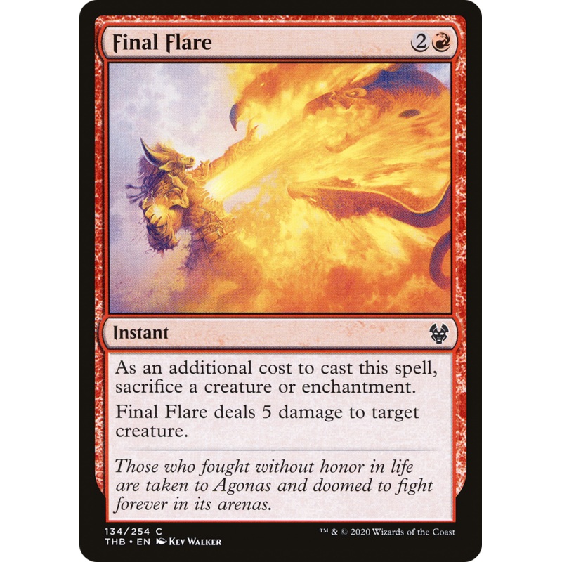 Final Flare (THB-134) - Theros Beyond Death Foil